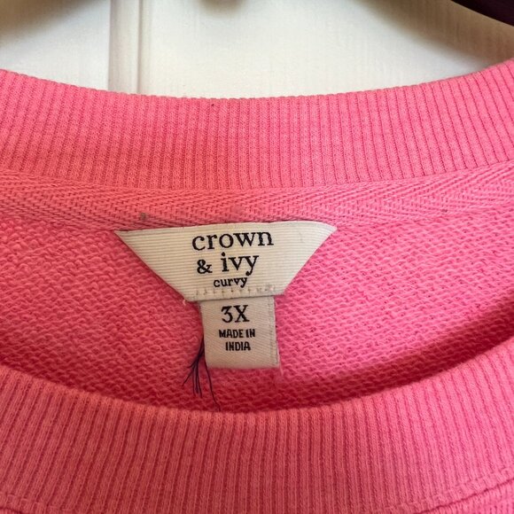 Lightweight Crown & Ivy Sweatshirt - Picture 2 of 2